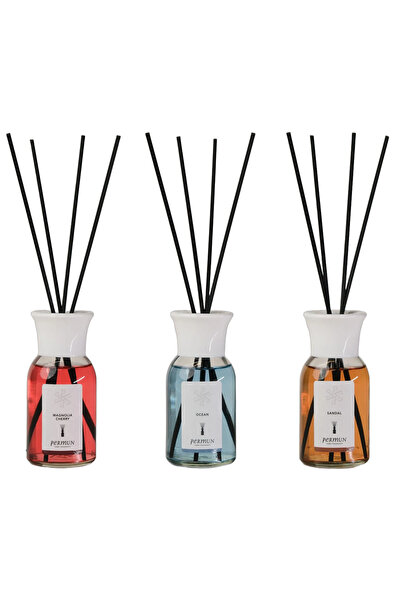 Permun Difuzor cu bețișoare Magnolia Cherry 110ml & Difuzor cu bețișoare Ocea...