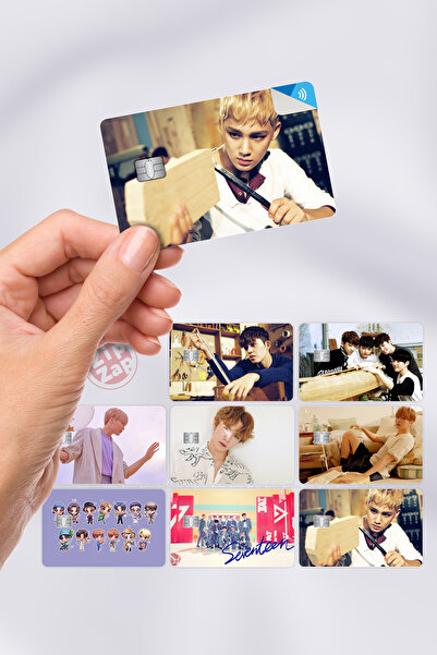 ZipZap Sedamnaest Kpop K-POP kartica sa ljepljivom folijom (8 komada)