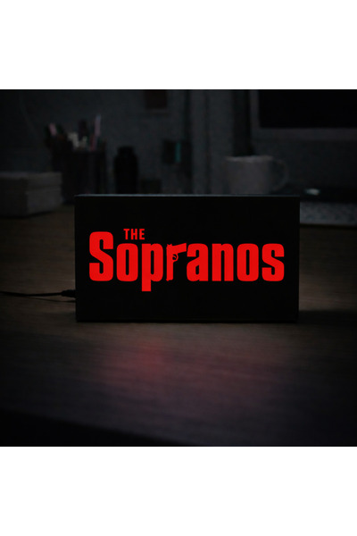 Gişe Arts Masa Lambası - The Sopranos Logo Adaptörlü Dekoratif & Hediyelik Lamba