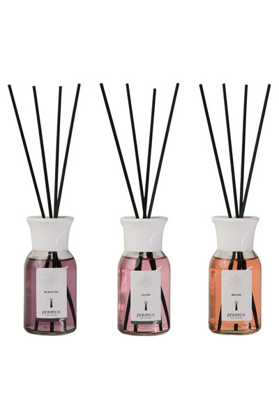 Permun Difuzor cu bețișoare cu parfum de smochin negru 110ml & Difuzor cu beț...