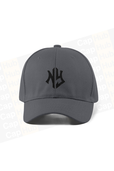CapHub Vezena bejzbol kapa - siva boja, 100% pamuk, gabardin, unisex model kape