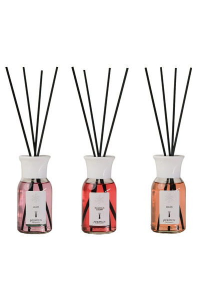 Permun Difuzor cu bețișoare Lilium 110ml & Difuzor cu bețișoare Magnolia Cher...