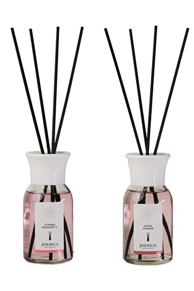 Permun Difuzor cu bețișoare Flower Bouqette 110ml & Difuzor cu bețișoare Lotu...