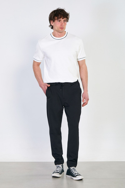 BARRELS AND OIL Ανδρικό παντελόνι Regular Fit Παντελόνι jogger - Μαύρο