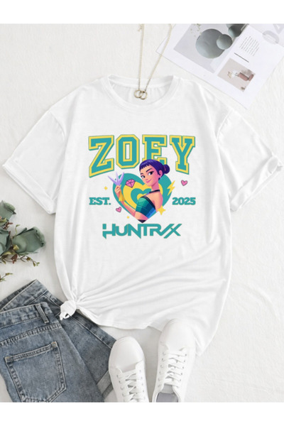 barsdepo HUNTRİX ZOEY Tişört, PREMIUM Kalite Unisex Çocuk / Yetişkin (Süpriz ...