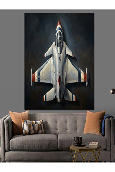Artmeg Pânză decorativă cu imaginea cerului cu avioane de luptă moderne - Tab...