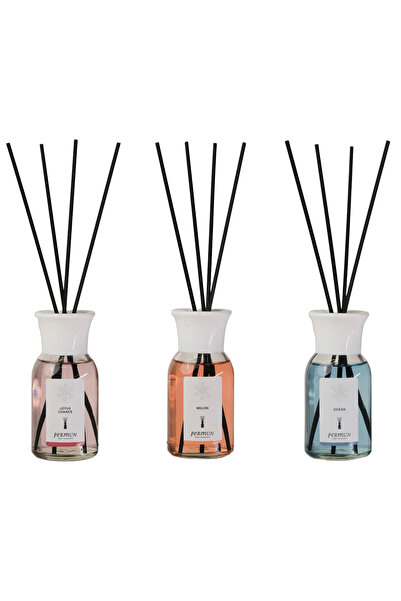 Permun Difuzor cu bețișoare Lotus Chance 110ml & Difuzor cu bețișoare Melon 1...