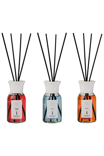 Permun Difuzor cu bețișoare cu aromă de gumă de mestecat 110ml & Difuzor cu b...