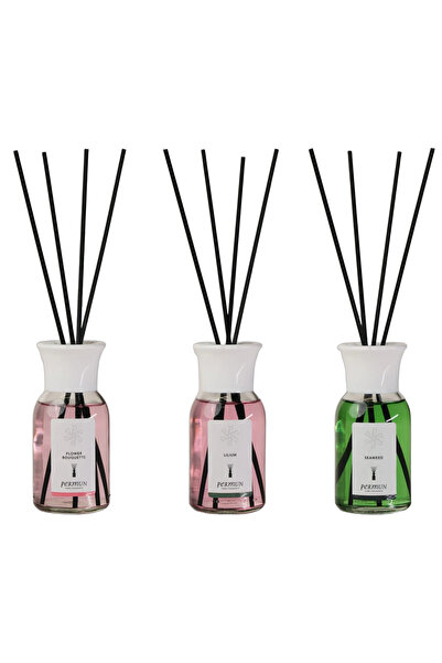 Permun Difuzor cu bețișoare cu aromă de buchet de flori 110ml & Difuzor cu be...