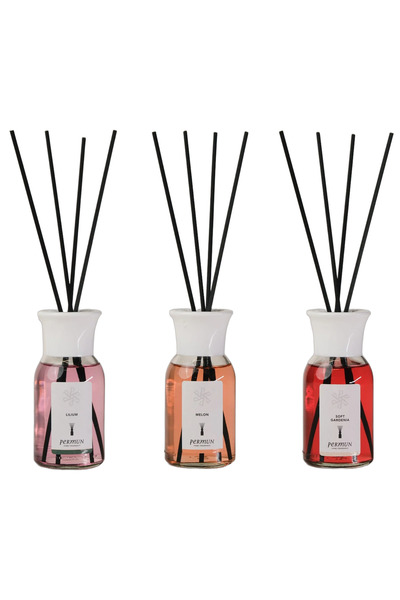 Permun Difuzor cu bețișoare Lilium 110ml & Difuzor cu bețișoare Melon 110ml &...