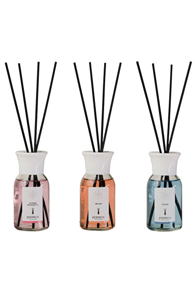Permun Difuzor cu bețișoare cu aromă de buchet floral 110ml & Difuzor cu beți...