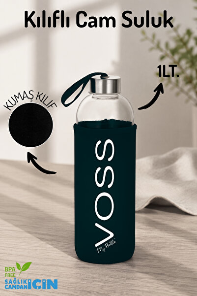 Nandy Kids 1 Lt Cam Su Şişesi – Kılıflı, Sağlıklı ve Dayanıklı Suluk