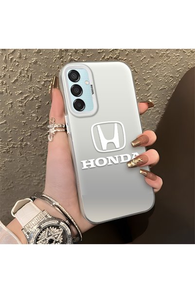 Hontinga حافظة هاتف سامسونج جالاكسي M15 متوافقة مع حافة السيليكون الصلبة ومضا...