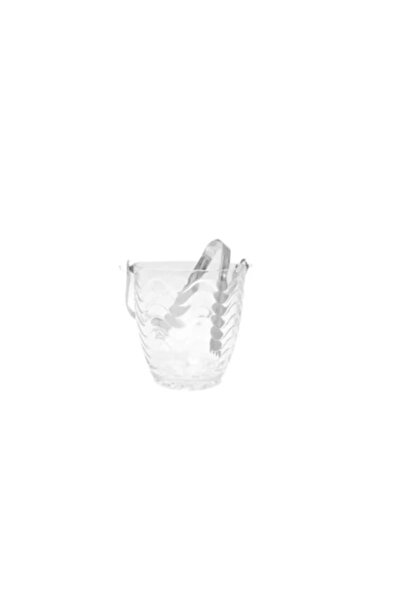 wei Ice Bucket Glass + Tongs A-09878 12x12 cm
