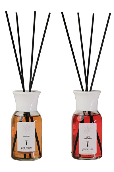 Permun Difuzor cu bețișoare cu aromă de sandalwood 110ml și Difuzor cu bețișo...