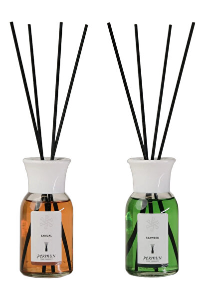 Permun Difuzor cu bețișoare cu aromă de sandalwood 110ml și Difuzor cu bețișo...