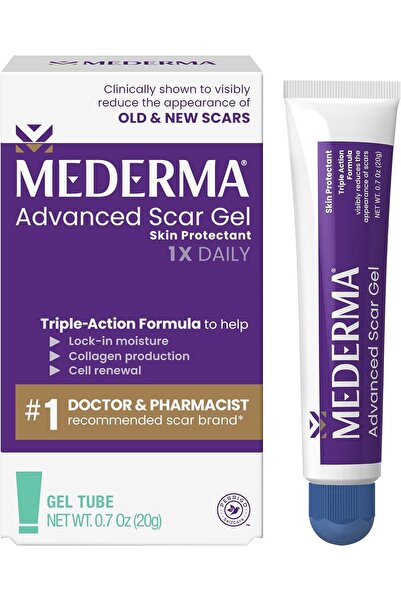 Mederma Advanced Scar Gel treats old and new scars and reduces the appearance...