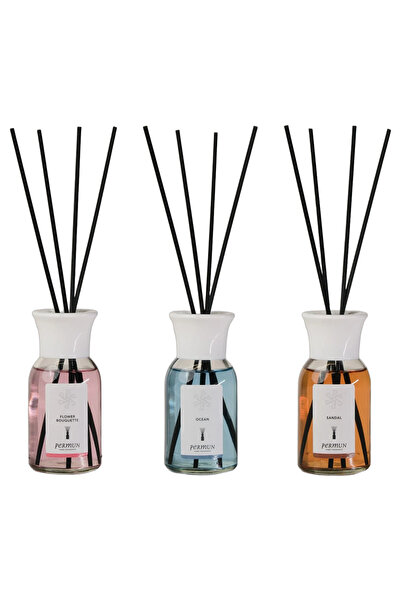 Permun Difuzor cu bețișoare cu aromă de buchet floral 110ml & Difuzor cu beți...