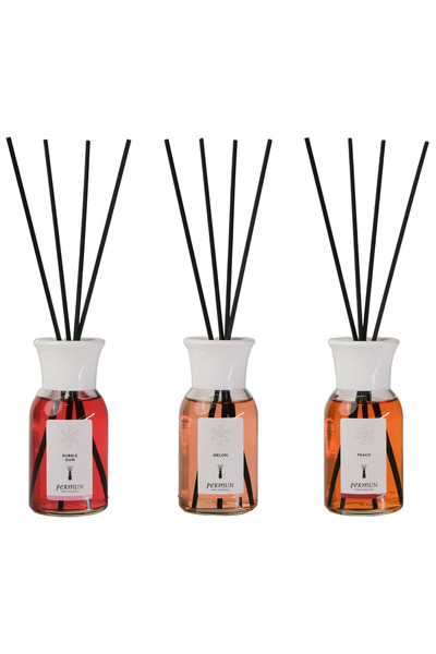 Permun Difuzor cu bețișoare cu aromă de gumă de mestecat 110ml & Difuzor cu b...