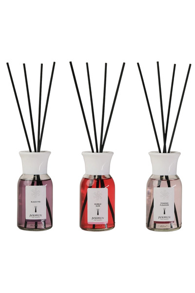 Permun Difuzor cu bețișoare cu aromă de smochină neagră 110ml & Difuzor cu be...