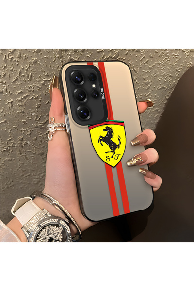 Hontinga غطاء هاتف سيليكون متوافق مع سامسونج جالاكسي S25 ألترا، بحافة صلبة وم...