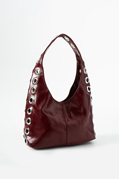 Night Γυναικεία τσάντα χειρός και ώμου Elena Model Claret Red