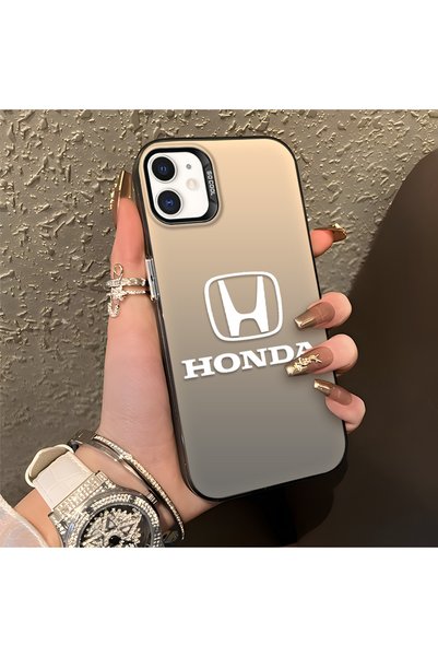 Hontinga حافظة هاتف من السيليكون متوافقة مع هاتف iPhone 12، ذات حافة صلبة ومض...