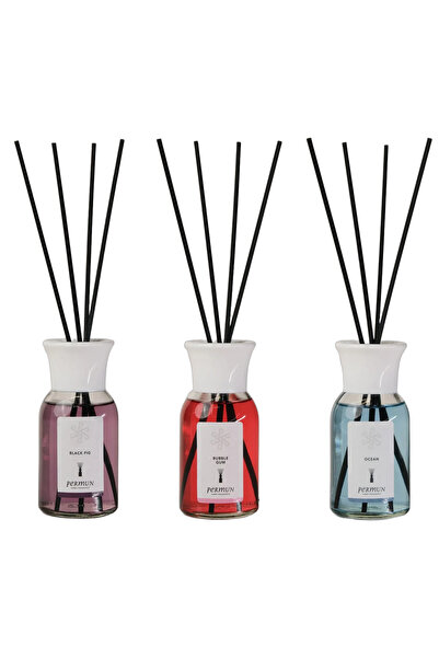 Permun Difuzor cu bețișoare cu aromă de smochină neagră 110ml & Difuzor cu be...