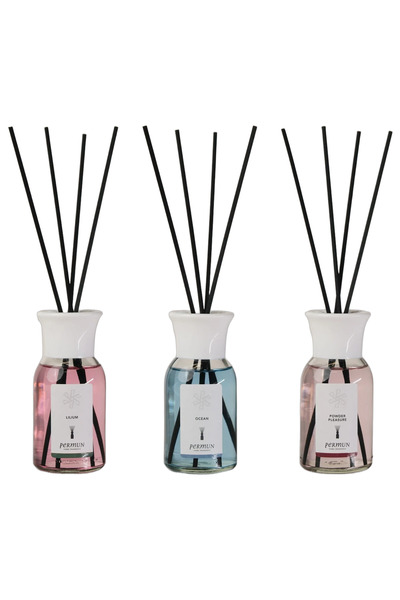 Permun Difuzor cu bețișoare Lilium 110ml & Difuzor cu bețișoare Ocean 110ml &...