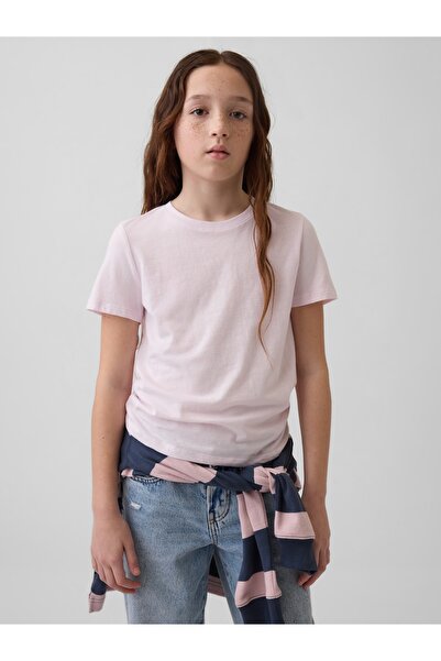 GAP Kız Çocuk Açık Pembe VintageSoft T-Shirt
