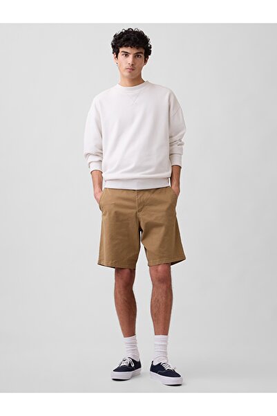 GAP Erkek Açık Kahverengi Essential Khaki Şort