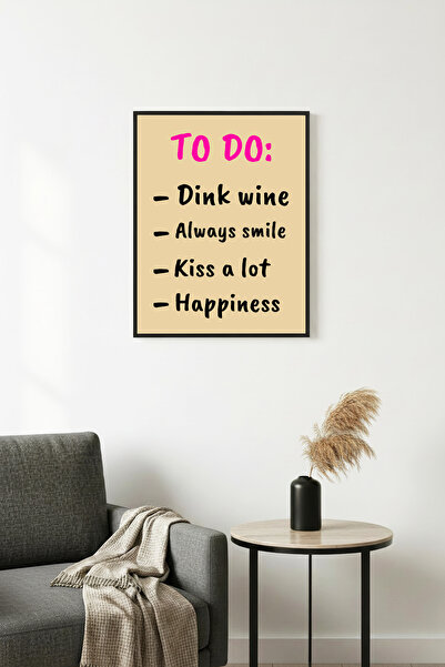 huhuli Ρετρό πίνακας με φυσικό ξύλινο πλαίσιο - Μοτιβελικό γραπτό απόφθεγμα |...