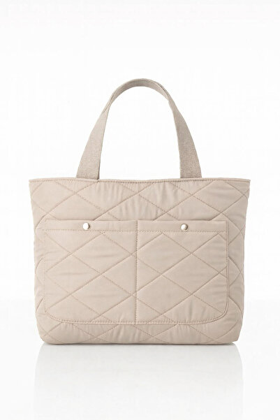 Av A Dos Γνήσια τσάντα ώμου από ύφασμα Puff με ανάγλυφη καπιτονέ επένδυση, φο...