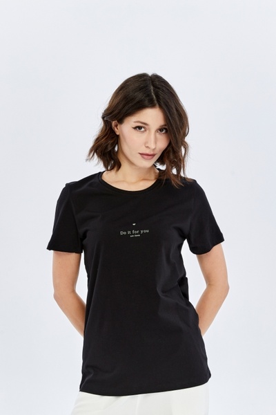 trender Do It For You Μαύρο Γυναικείο T-Shirt με Στάμπα 26YL71595010