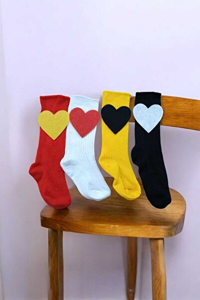 ÖZKARDEŞLER BABY Παιδικές κάλτσες μέχρι το γόνατο με αξεσουάρ, σετ 4 τεμαχίων