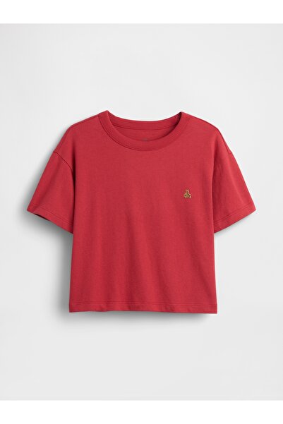 GAP Erkek Bebek Kırmızı Oversize T-Shirt