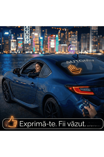 AutoMIV Semn LED de mână cu design auto
