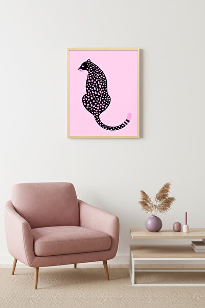huhuli Pictură retro pop art cu skunk într-o ramă din lemn natural - Animale ...