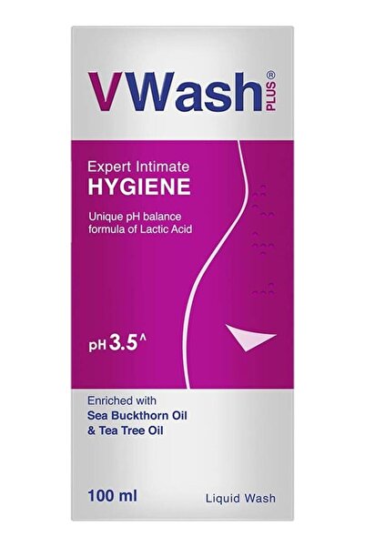 v-wash غسول للمنطقة الحساسة متوازن الحموضة 100 مل - منظف للنظافة اليومية للبش...