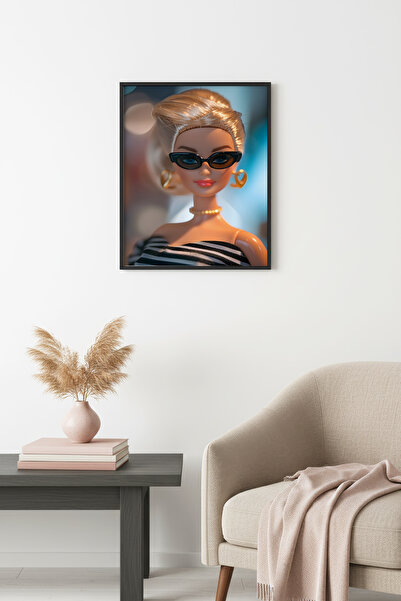 huhuli Πίνακας ρετρό ποπ αρτ με φυσικό ξύλινο πλαίσιο - με vintage σχέδιο |  ...