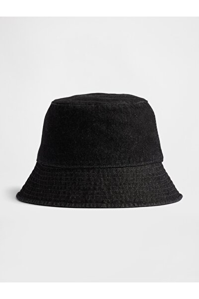 GAP Erkek Siyah Denim Bucket Şapka