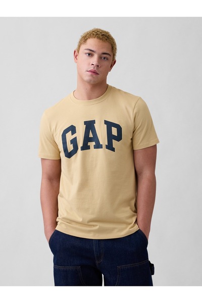 GAP Erkek Sarı Everyday Soft Logo T-Shirt