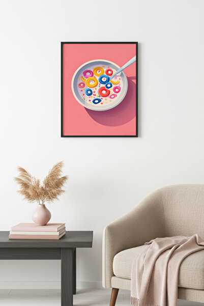 huhuli Ρετρό πίνακας με φυσικό ξύλινο πλαίσιο - Ζωντανά σχέδια ποπ αρτ |   hu...