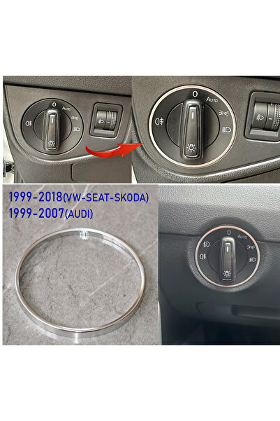 GCP German Car Parts Far Anahtarı Krom Çerçeve PASSAT GOLF JETTA CADDY LEON P...