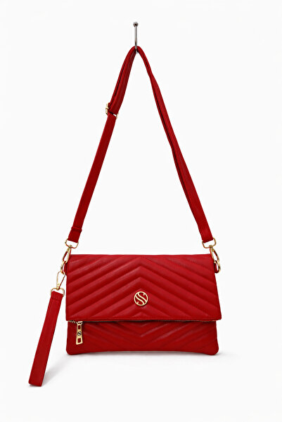 Sanmorris Women's Quilted Embroidered Hand and Shoulder Bag with Adjustable S...