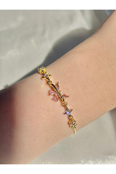 Harlofia Jewelry سوار فراشة بلانيت من الفولاذ المقاوم للصدأ