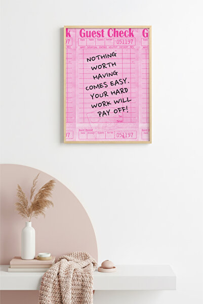 huhuli Ρετρό πίνακας με φυσικό ξύλινο πλαίσιο - Χειρόγραφη τέχνη με μήνυμα επ...