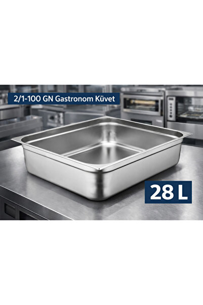 Net Çelik Gastronom Küvet Gn 2/1-100