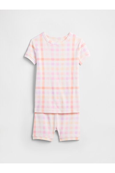 GAP Bebek Pembe %100 Organik Pamuk Pijama Takım