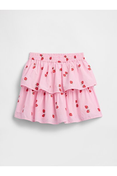 GAP Kız Çocuk Pembe Kids Katmanlı Etek